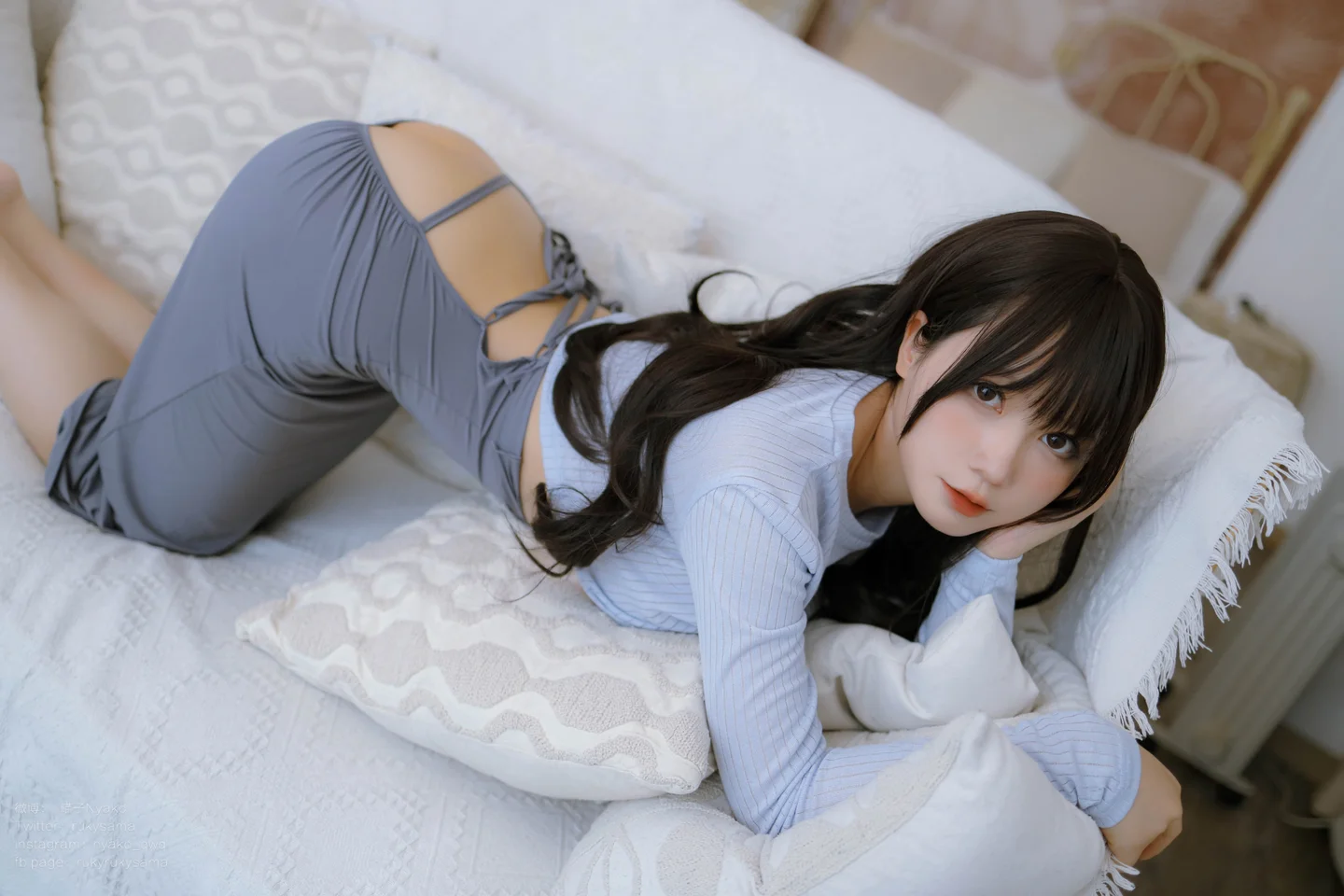 Nyako喵子 - 吉他妹妹 连衣裙 [71P,1V-712MB] tg@simisebaisi 【丝足阁】013.webp